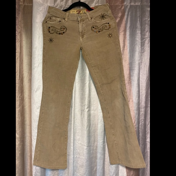 7 For All Mankind Great China Wall Corduroy Jeans - Picture 2 of 5